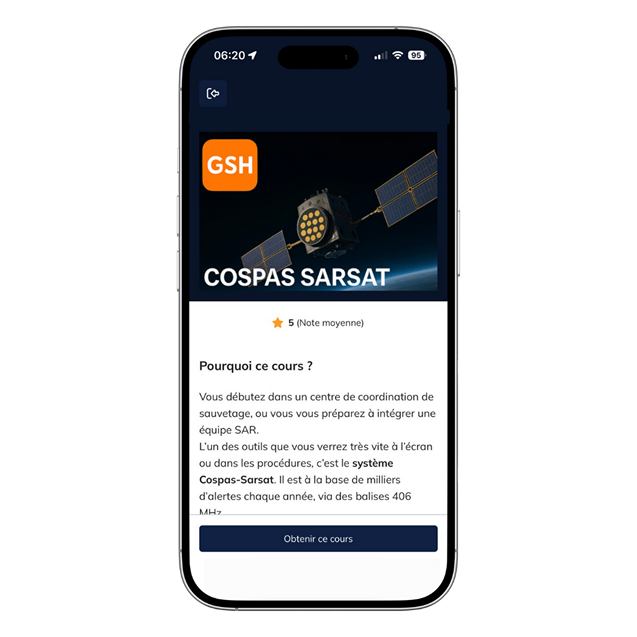 GSH ACADEMY interface mockup